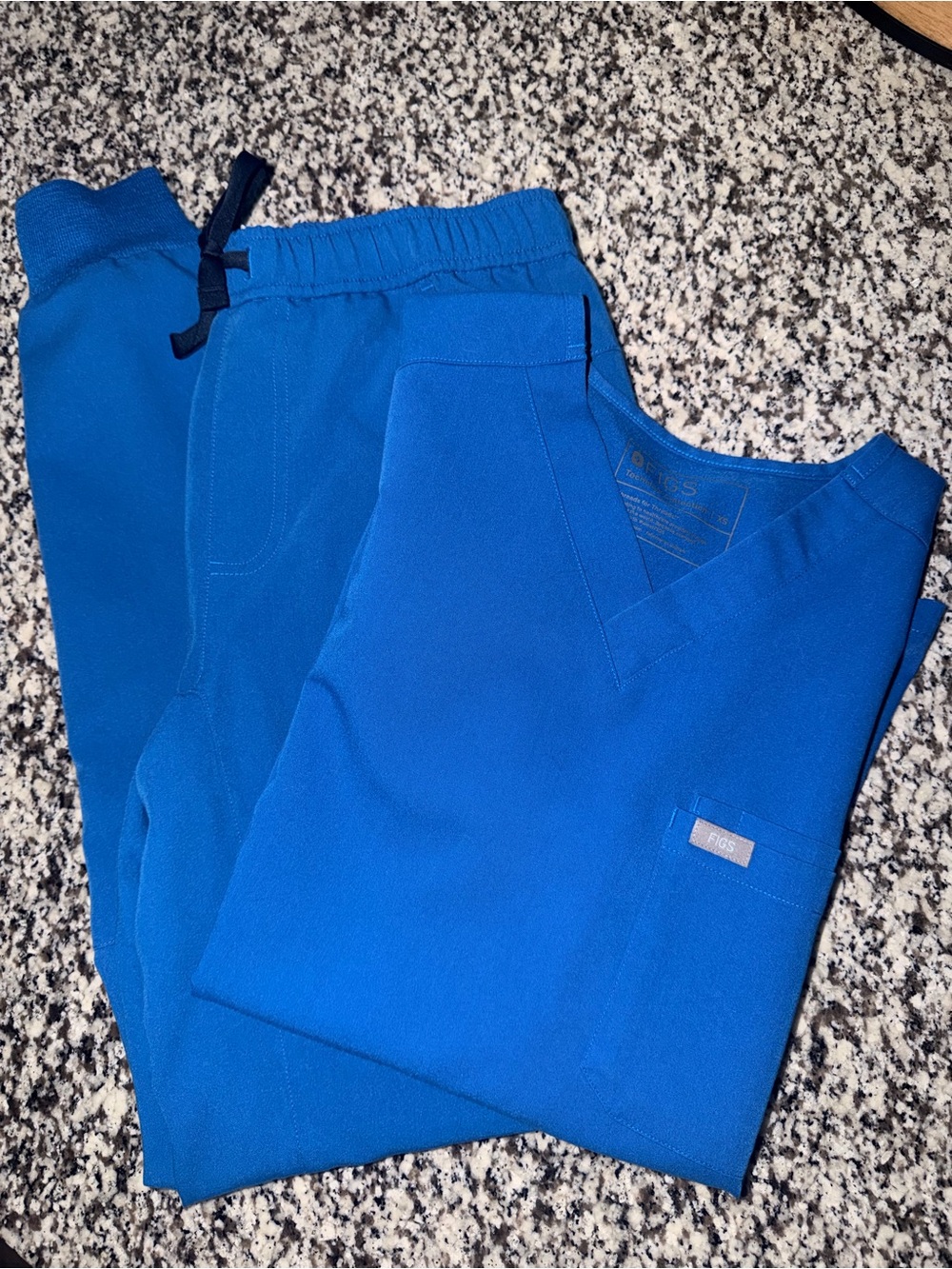 FIGS Royal Blue Men’s Scrub Set XS